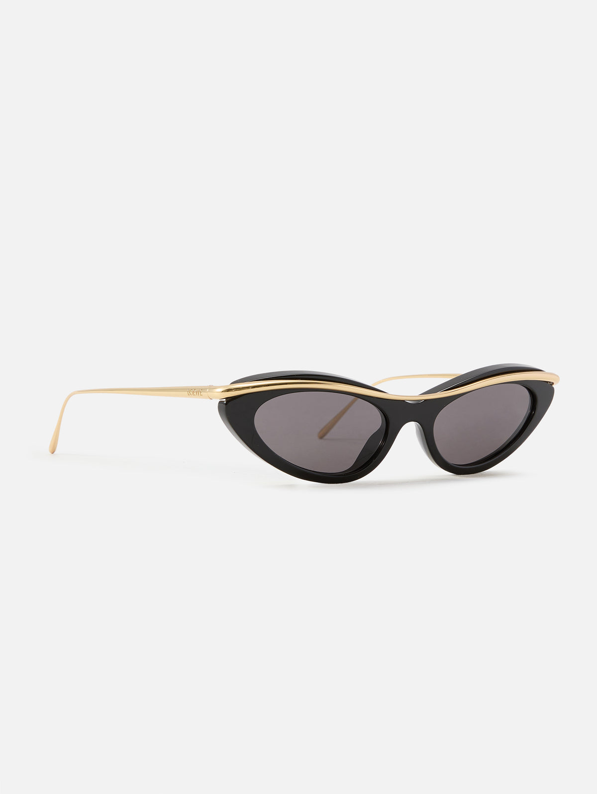 Signature Cat Eye Double Frame,LOEWE EYEWEAR,BLACK,Image 2