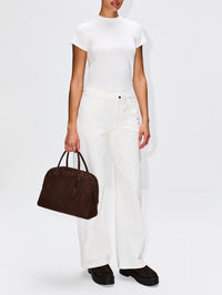 Zipped Boot,THE ROW,BLACK,Image 3