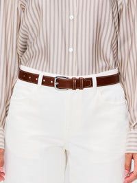 Louison Perfect Trouser Belt,DEHANCHE,CAMEL & IVORY,Image 2