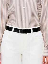 Jeanne Sleek Belt,DEHANCHE,BLACK CROCO,Image 2