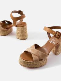 Calakala Espadrille 85mm,CHRISTIAN LOUBOUTIN,LIONNE/LIN TERRA,Image 2