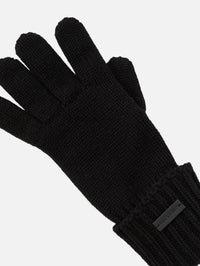 Cashmere Glove,SAINT LAURENT,BLACK,Image 2