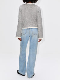 ESTHER CARDIGAN,LA LIGNE,CREAM/BLACK,Image 3