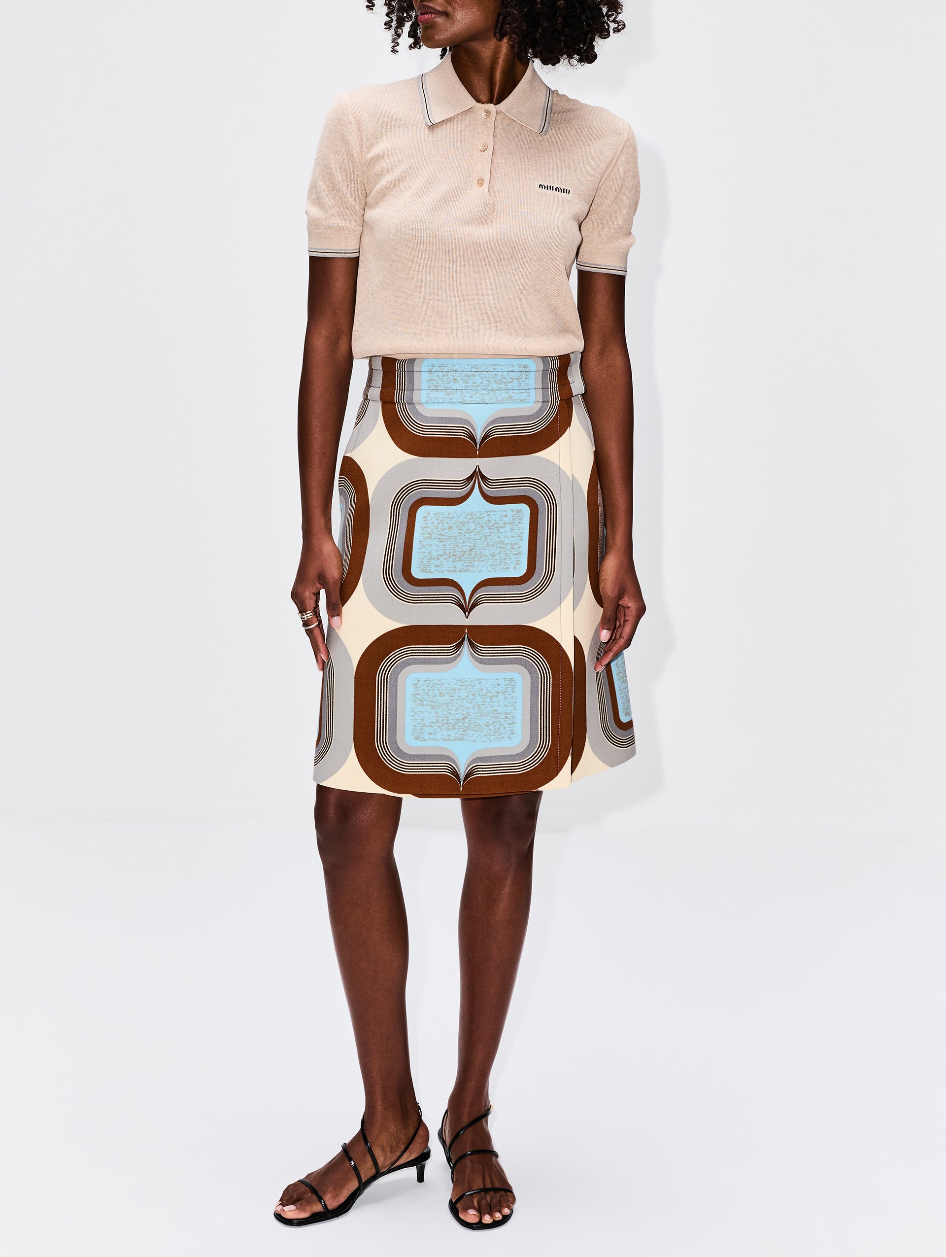 Printed Pencil Skirt | MIU MIU | elysewalker