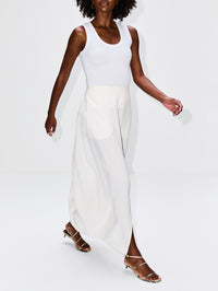 Parachute Skirt,TOTÉME,WHITE,Image 3