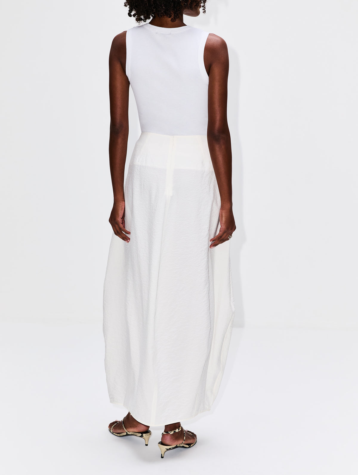 Parachute Skirt,TOTÉME,WHITE,Image 4