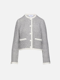 ESTHER CARDIGAN,LA LIGNE,CREAM/BLACK,Image 1