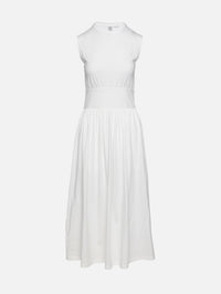 TOTÉME | Women's | Sleeveless Cotton Tee Dress | OFF White Dress DAY