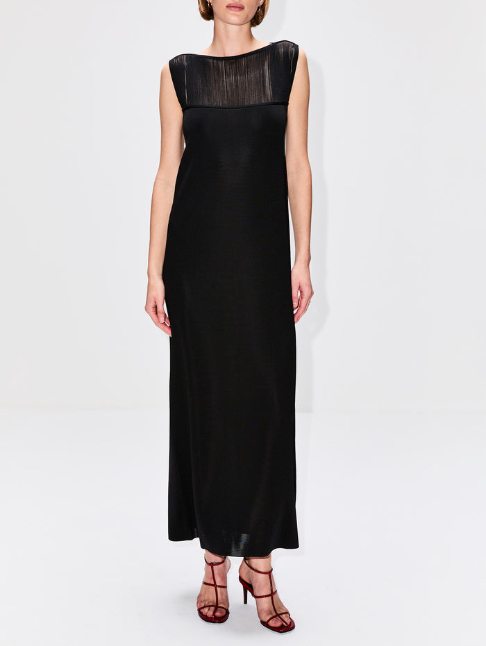 Ruslan Dress,KHAITE,BLACK,Image 1
