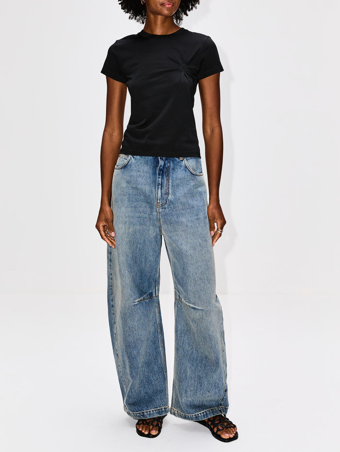 Small Fit T-Shirt,LOEWE,BLACK,Image 1