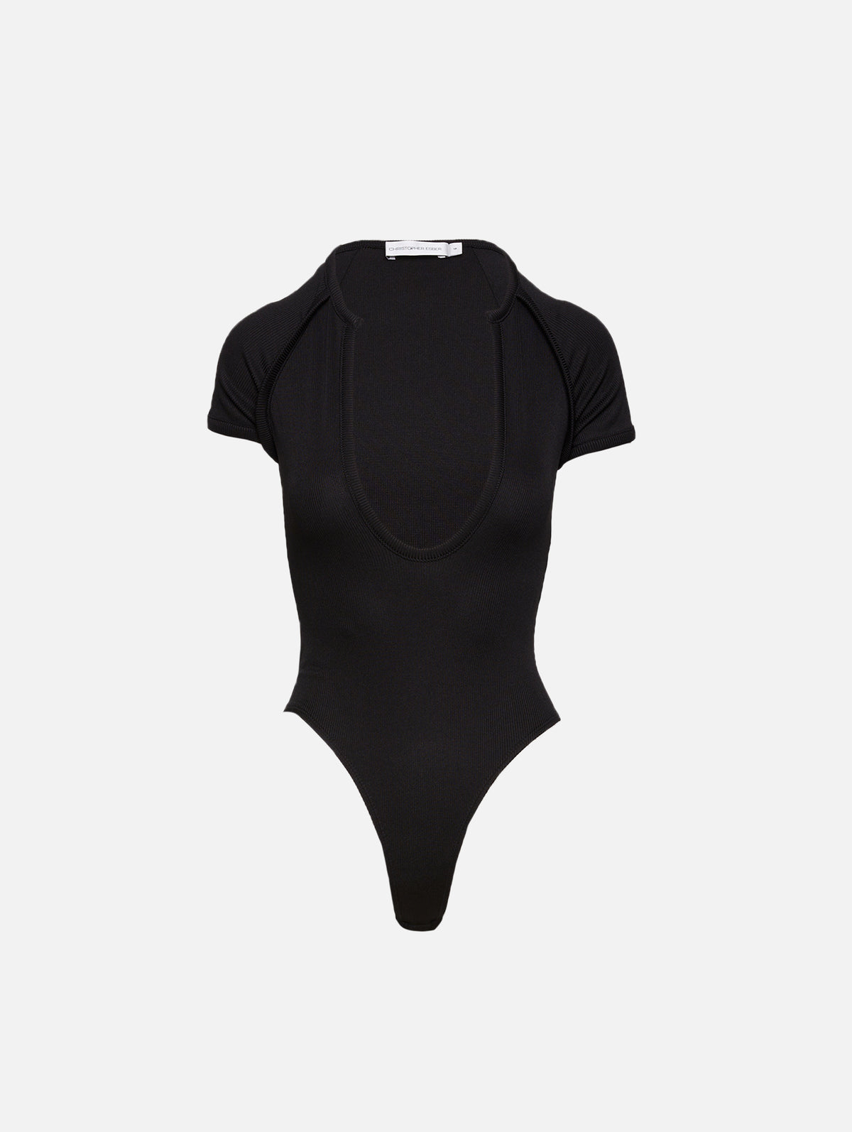 Concave Tee Bodysuit,CHRISTOPHER ESBER,BLACK,Image 1