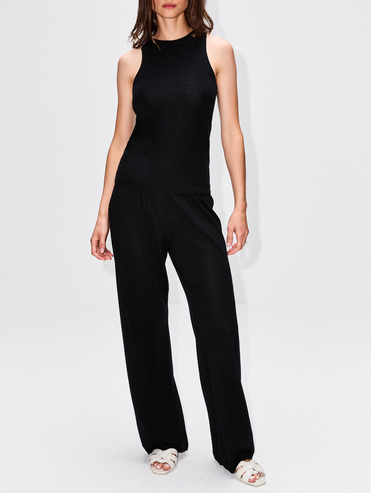 Knit Pant,CO,BLACK,Image 2