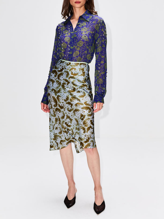 Chowy Blouse,DRIES VAN NOTEN,BLUE,Image 1