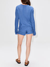 Nora Lite Thermal Top,THE ELDER STATESMAN,MELANCHOLY,Image 3