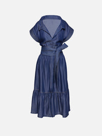 Exclusive Shareer Dress,ANDRES OTALORA,MEDIUM WASH DENIM,Image 1
