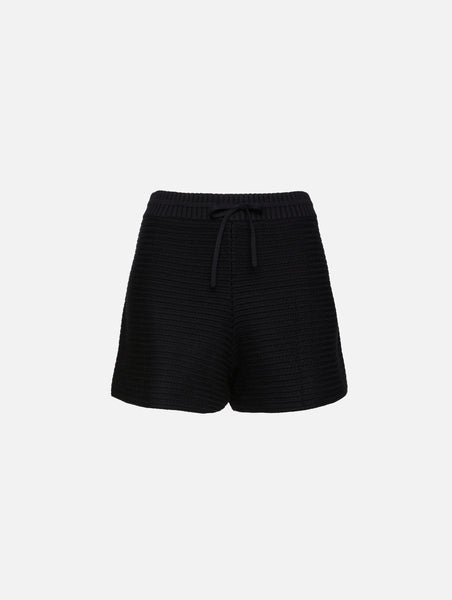 パンツ theredthread S gather knit shorts black Crochet Jane Short | LA LIGNE | elysewalker