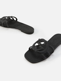 Palma Sandal,GUCCI,BLACK,Image 2