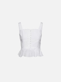 Corset Top,LA LIGNE,IVORY,Image 1