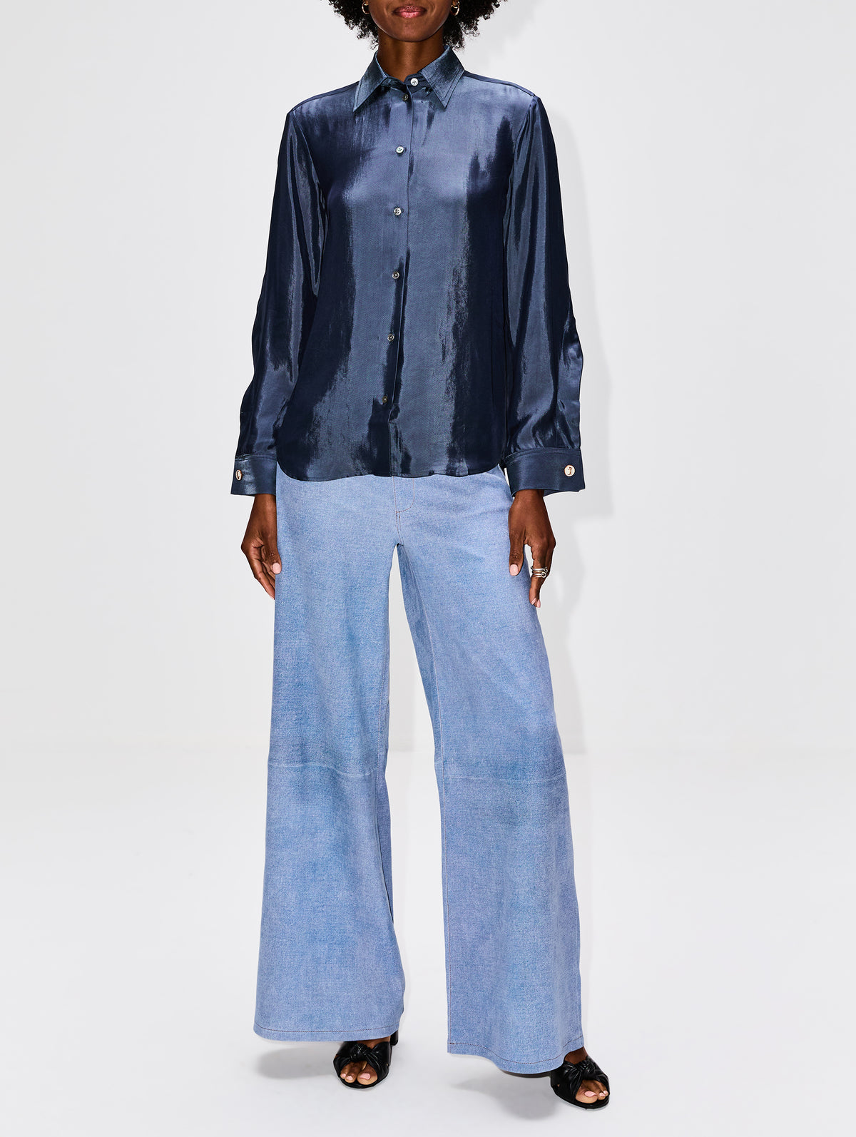 Ellis Shirt,ANONLYCHILD,BLUE,Image 2