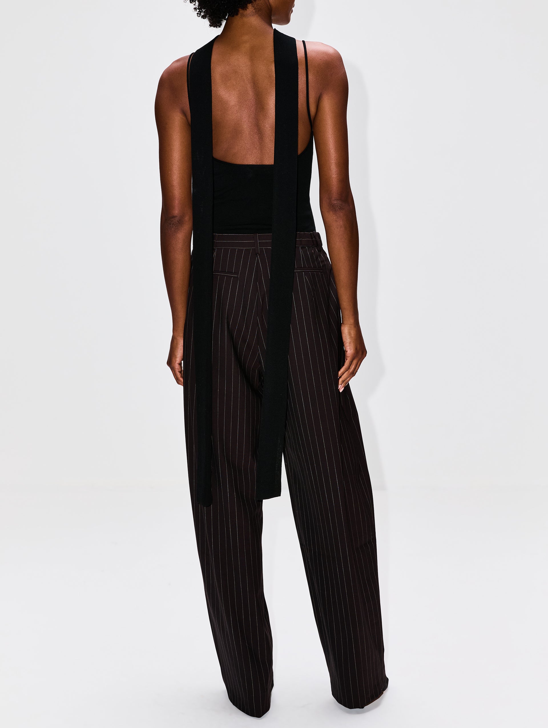 Pinstripe Tapered Pant | ST AGNI | elysewalker