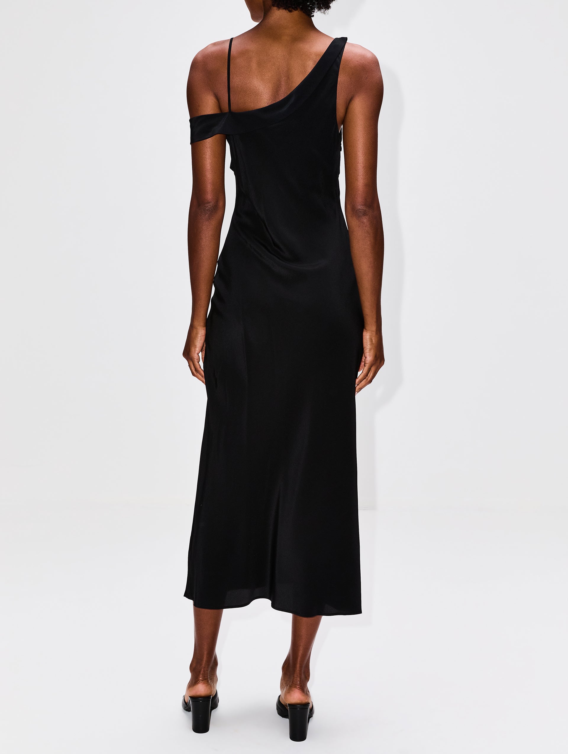 Silk Drape Dress | ST AGNI | elysewalker