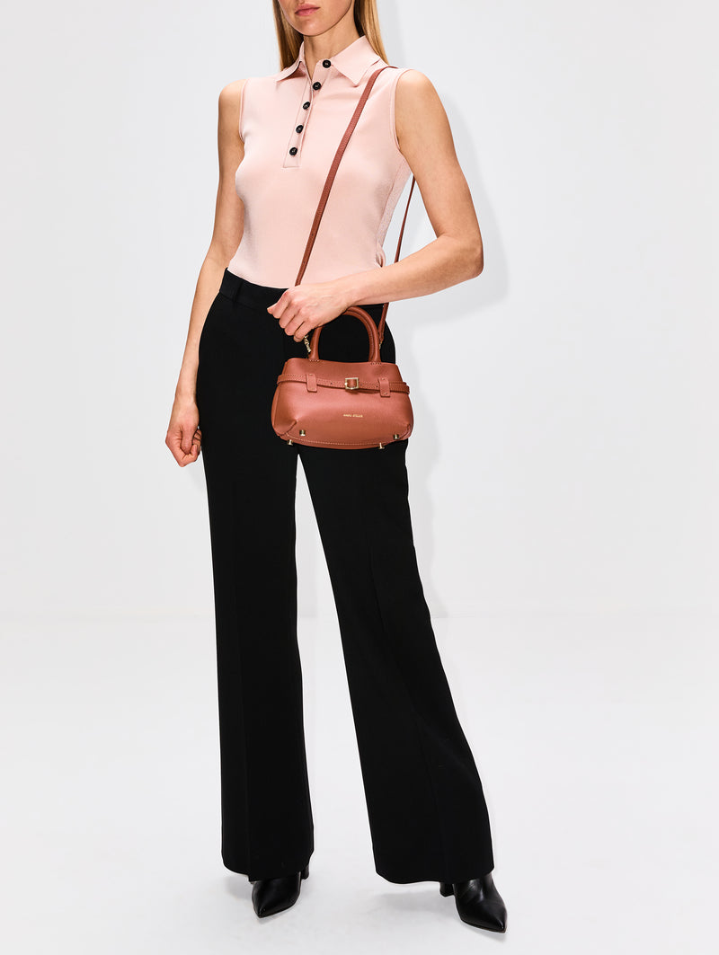 Sleeveless Knit Polo Shirt FERRAGAMO elysewalker