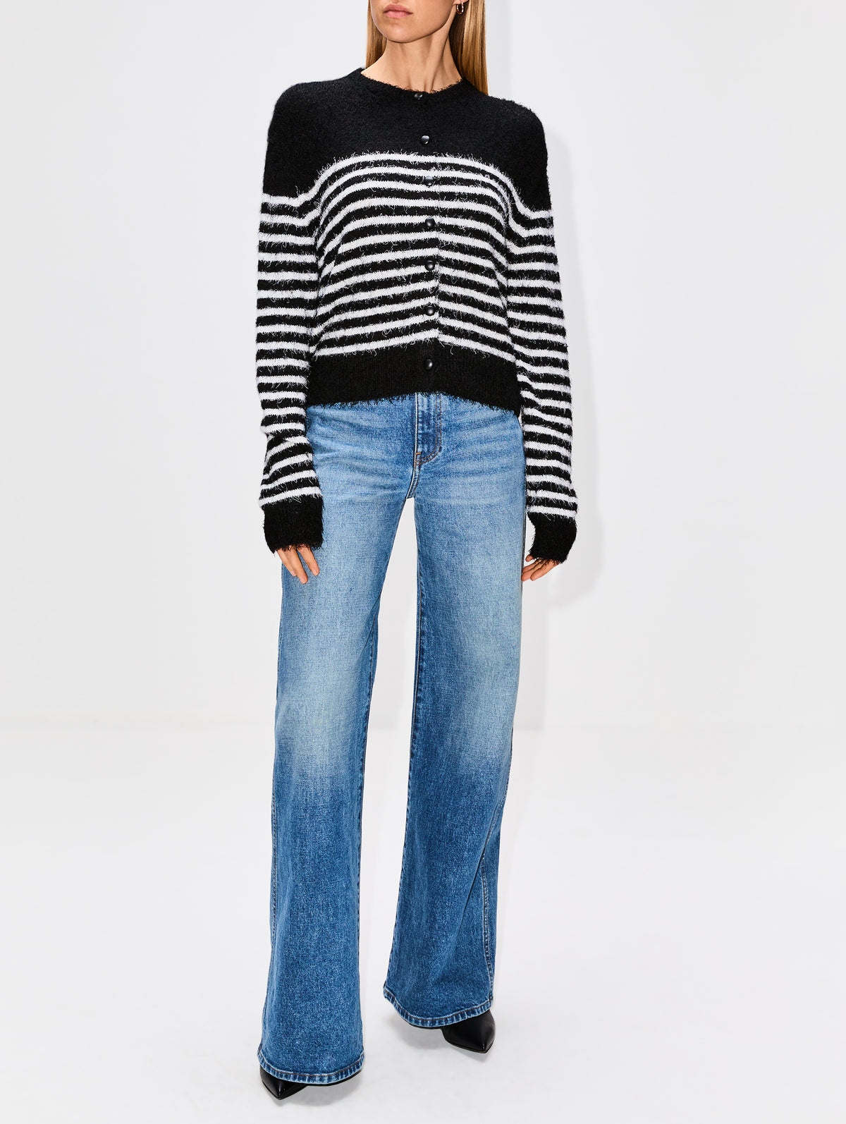 Jules Cardigan,KHAITE,BLACK/GLAZE,Image 2