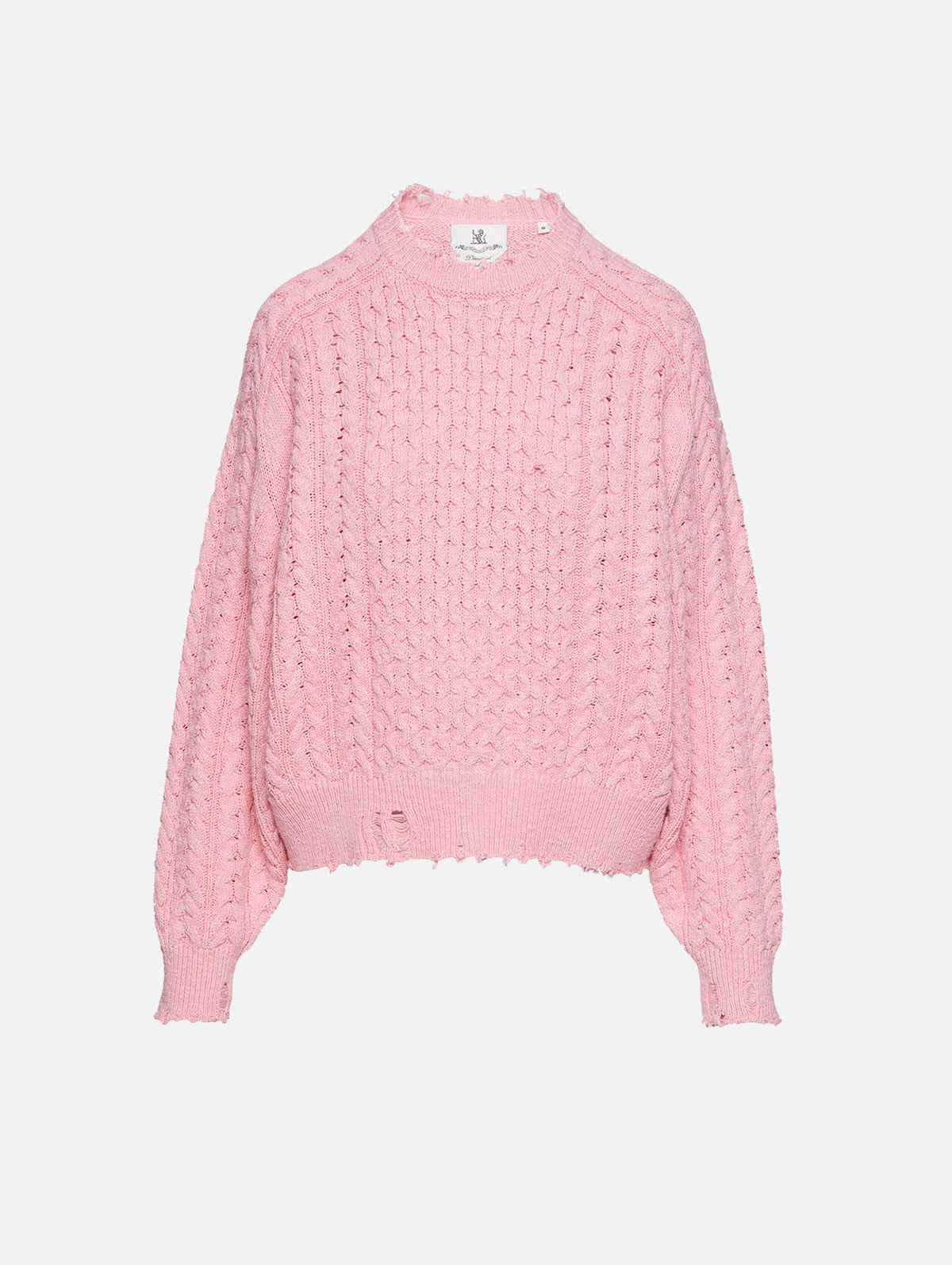 Aran Oversized Sweater,DENIMIST,PINK,Image 1