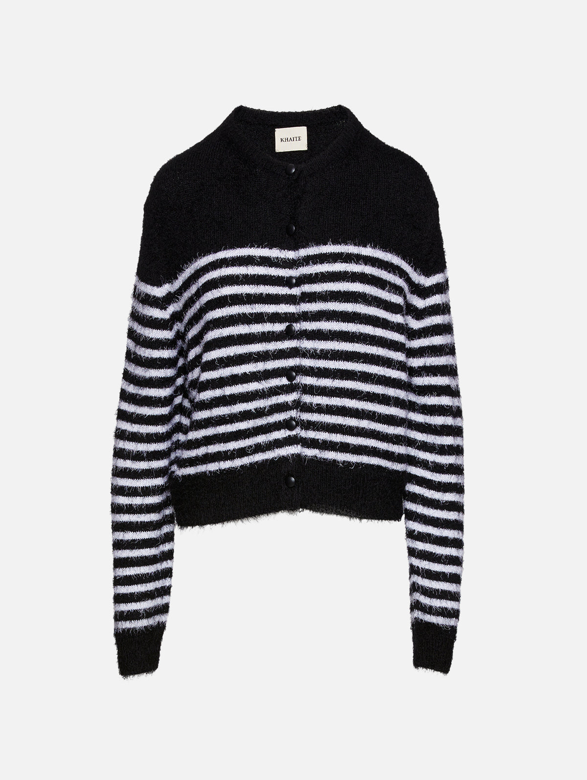 Jules Cardigan,KHAITE,BLACK/GLAZE,Image 1