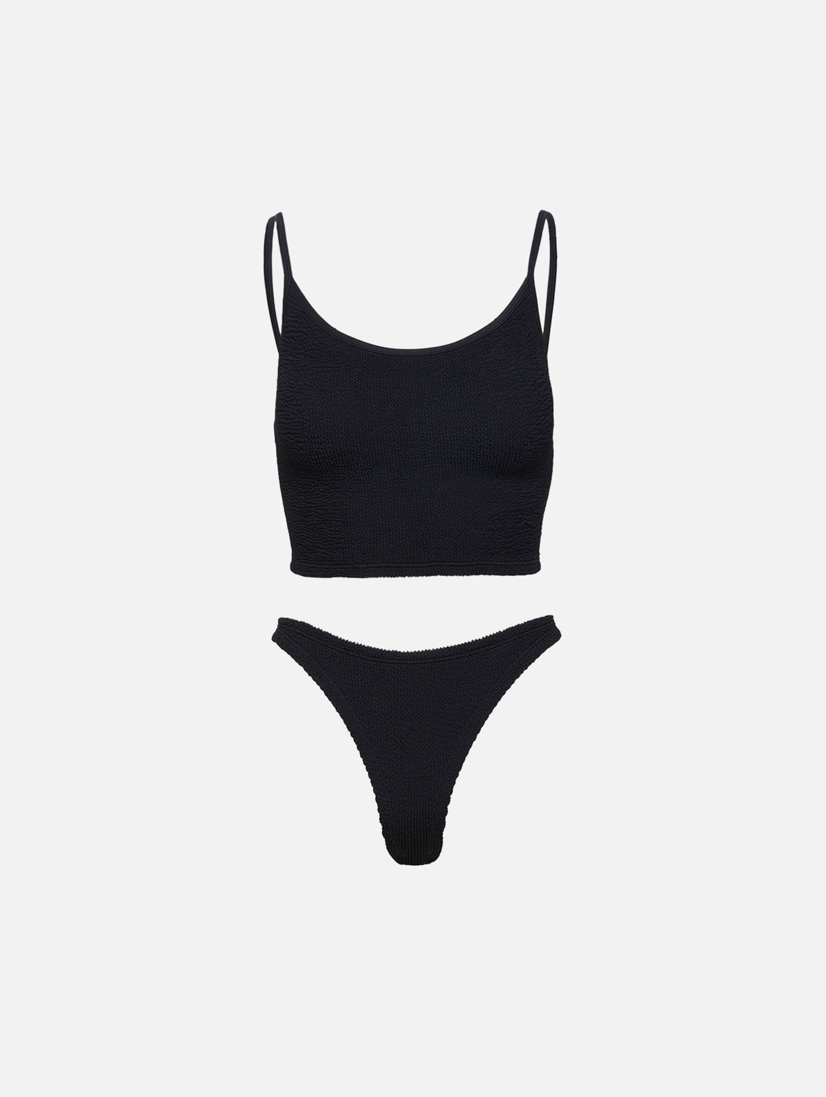 Strap Bikini,HUNZA G,BLACK,Image 1