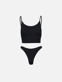 Strap Bikini,HUNZA G,BLACK,Image 1