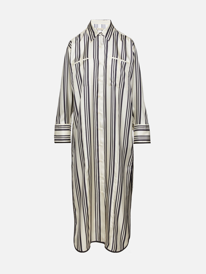 Viviana Shirt Dress,HEIRLOME,CREAM/BLACK,Image 1