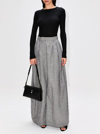 Ribbed Tee,ORGANIC,BLACK,Image 2