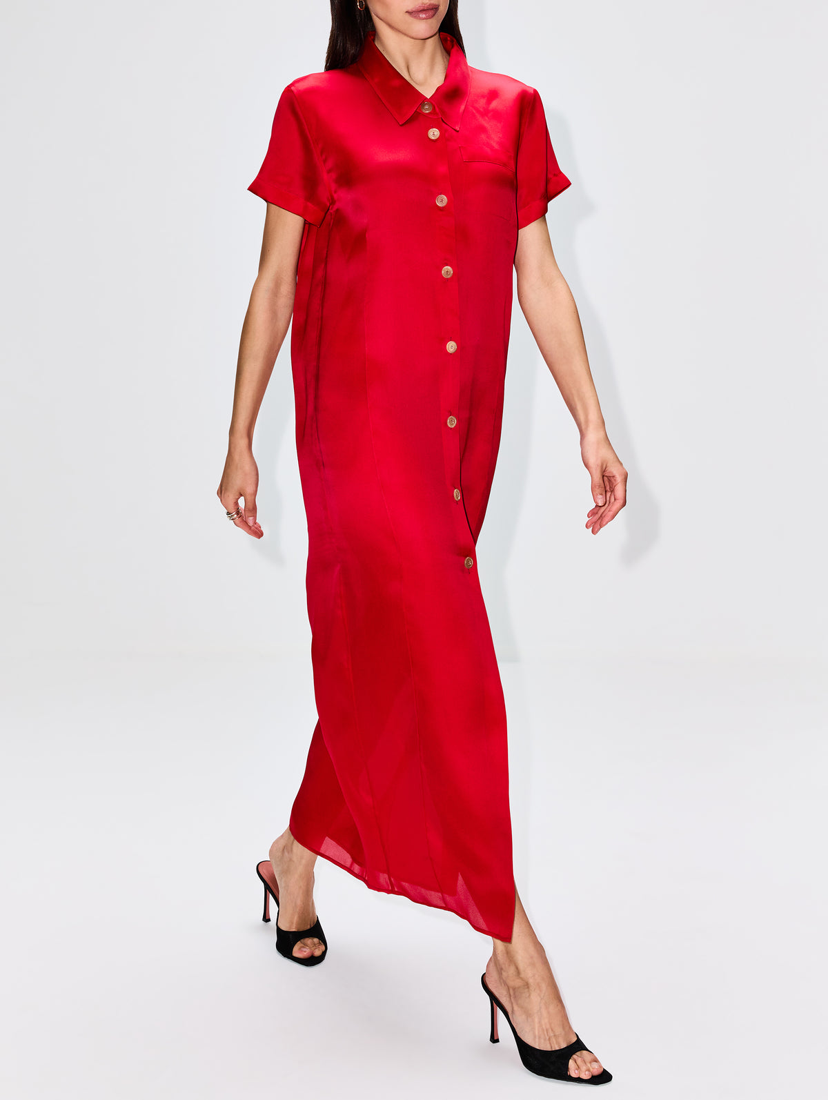 khaite silk dress Khaite Women's Meera Dress - White