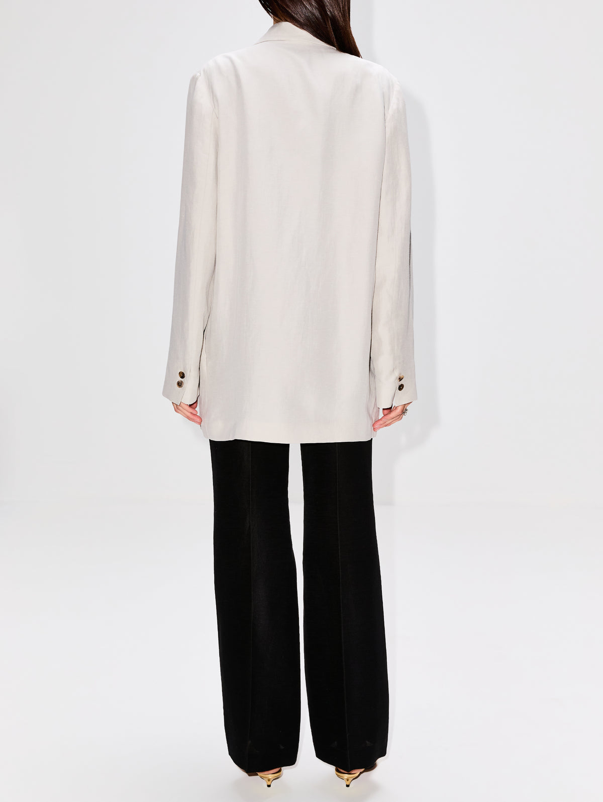 Nat Jacket,THE ROW,PEARL GREY,Image 3