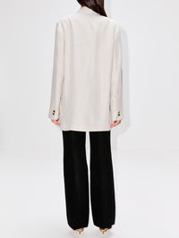 Nat Jacket,THE ROW,PEARL GREY,Image 3