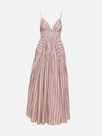 Gathered Peplum Camisole Dress,ROSETTA GETTY,MULTI,Image 1