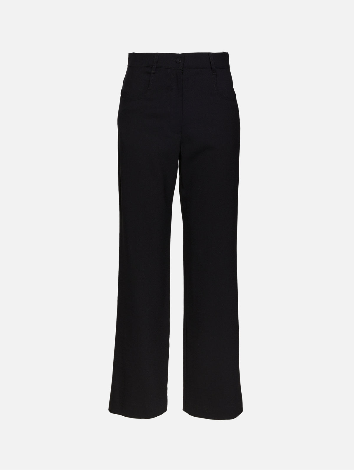 Relaxed Crepe Pant,MATTEAU,BLACK,Image 1