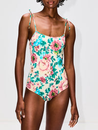 One Piece Bathing Suit,CHLOÉ,SEEDPEARL BEIGE,Image 2