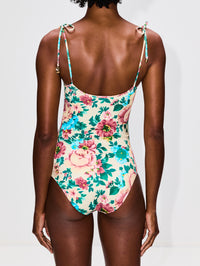 One Piece Bathing Suit,CHLOÉ,SEEDPEARL BEIGE,Image 3