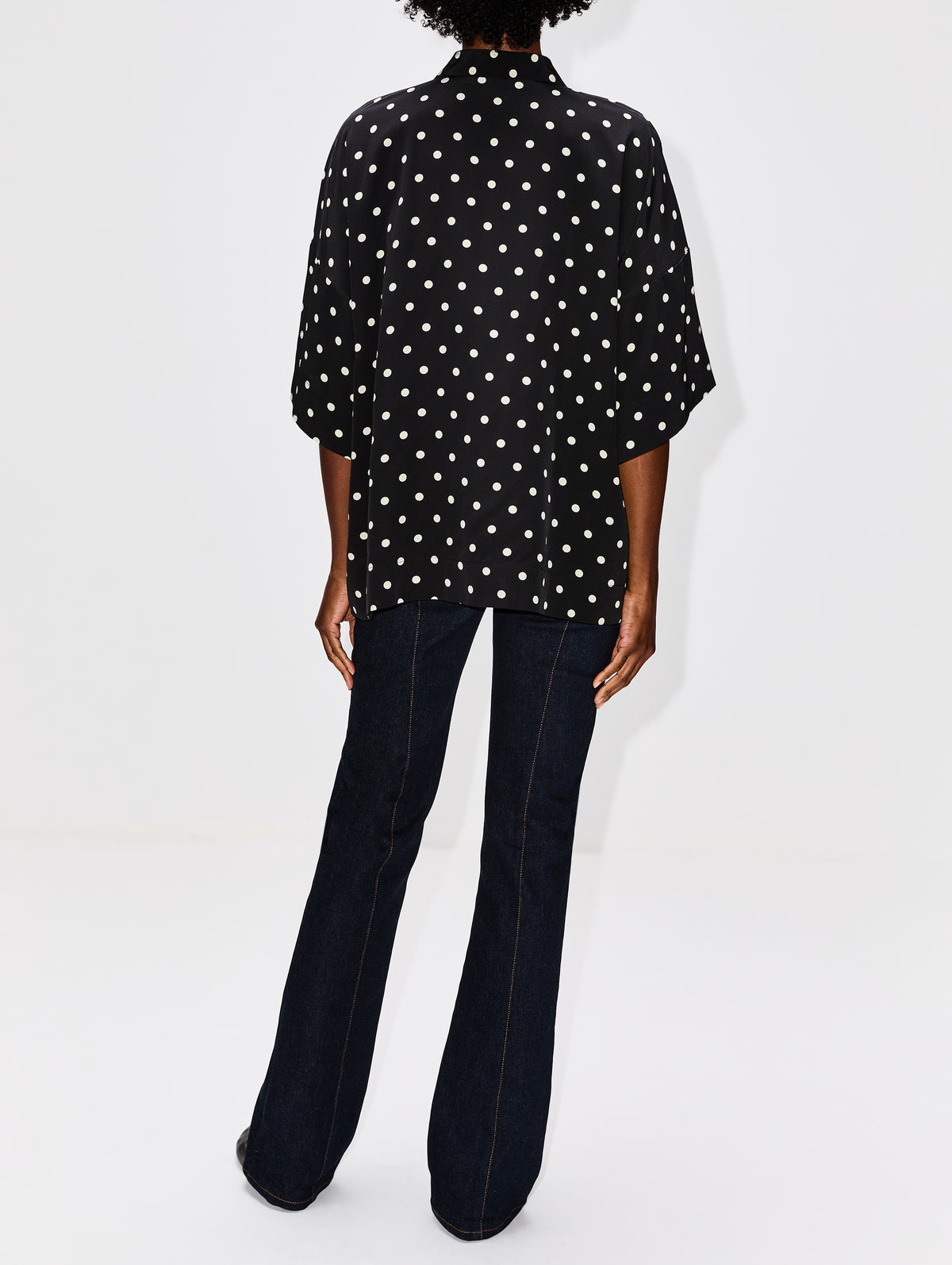 Zaoua Shirt,FRANCOISE,POLKA DOT BLACK,Image 3