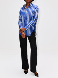 Classic Stripe Shirt,MATTEAU,MARINE STRIPE,Image 2