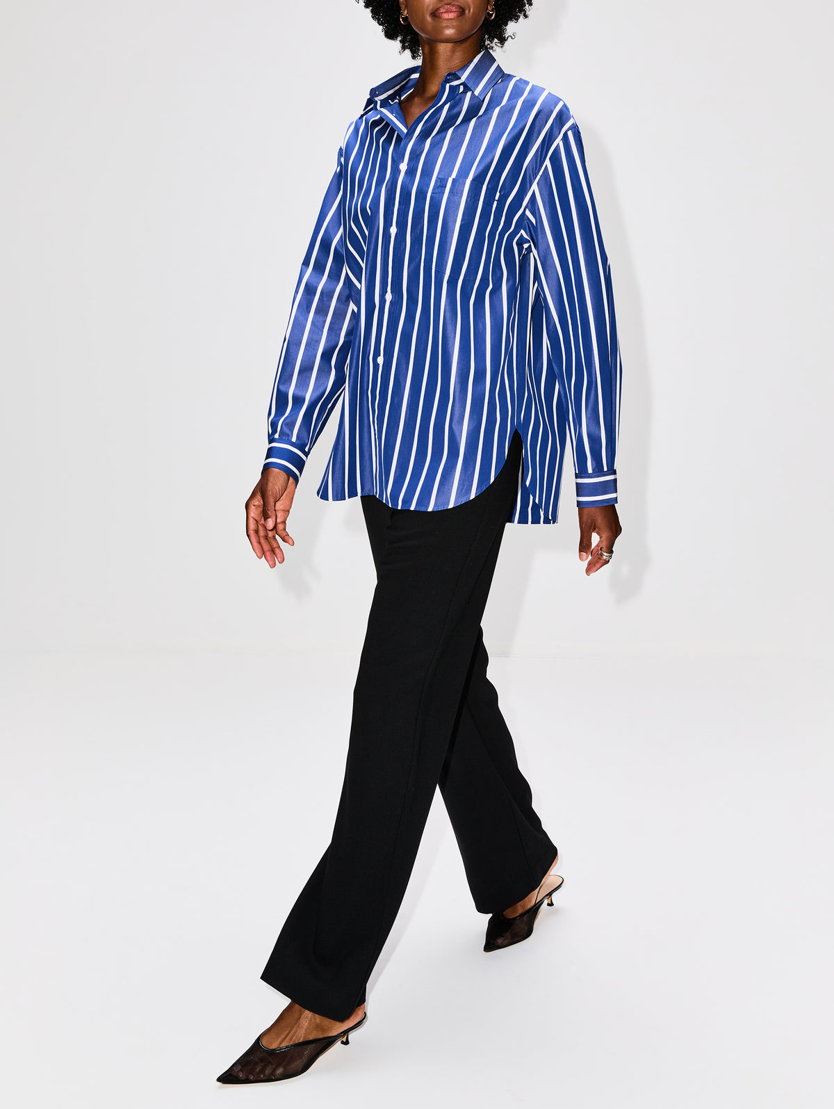 Relaxed Crepe Pant,MATTEAU,BLACK,Image 3