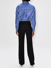 Relaxed Crepe Pant,MATTEAU,BLACK,Image 4