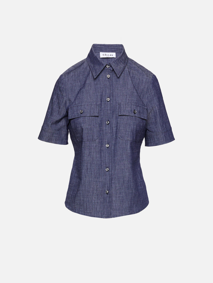 Vesper Top,CALLAS MILANO,DARK INDIGO,Image 1