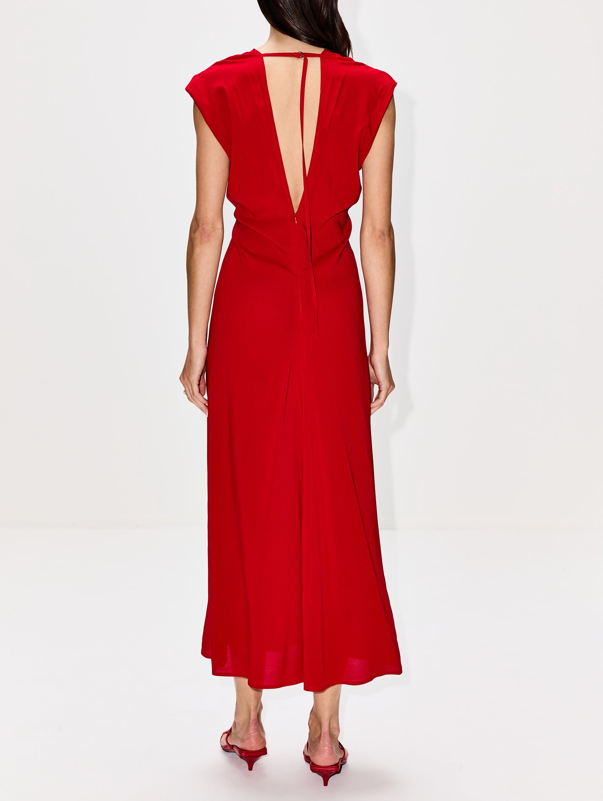 Plunge Drape Dress | ST AGNI | elysewalker