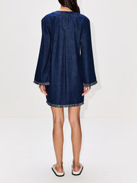 Rhiannon Fringe Denim Mini Dress,ZIMMERMANN,ATLANTIC,Image 4