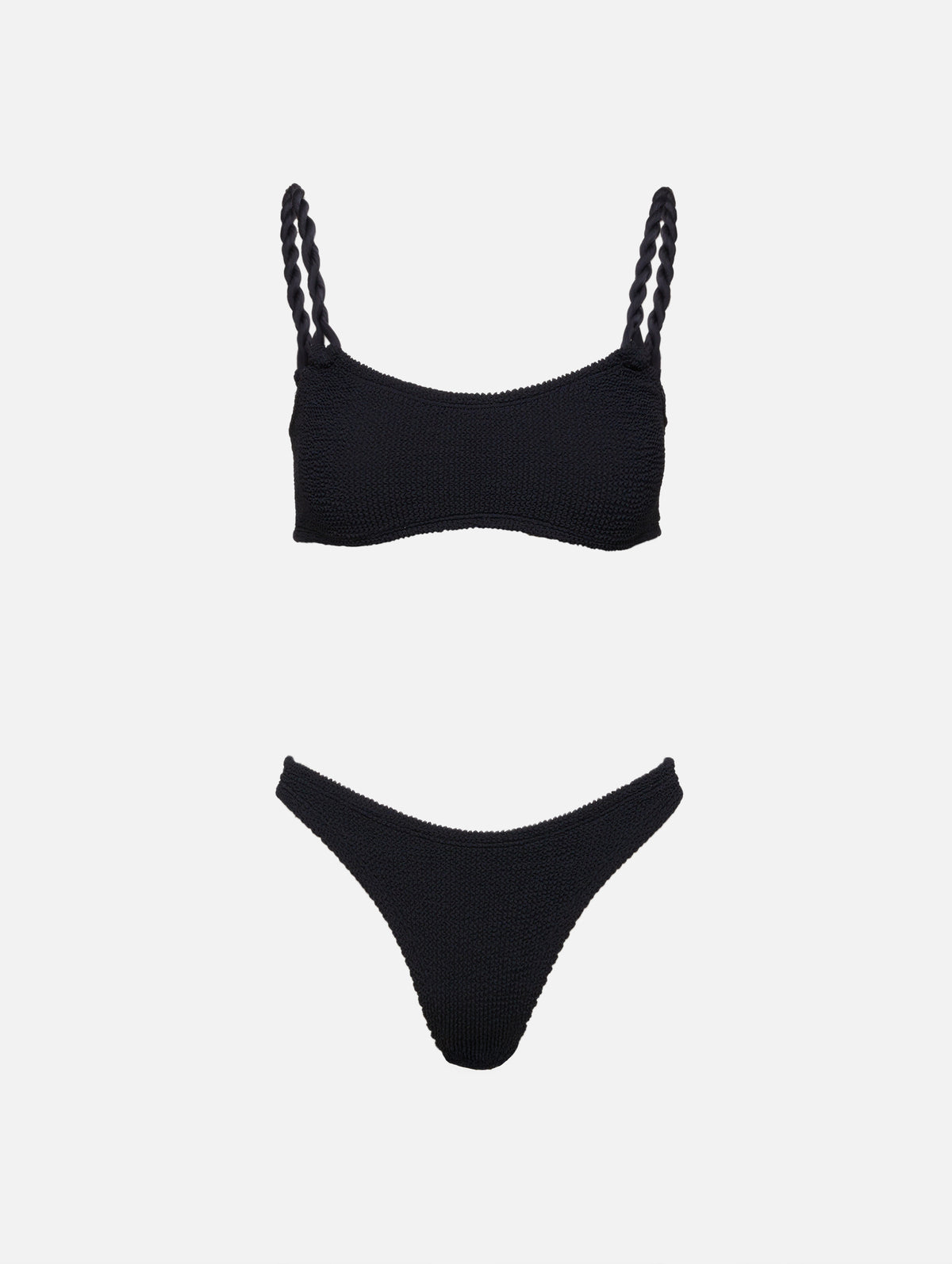 Phoebe Bikini,HUNZA G,BLACK,Image 1