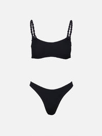 Phoebe Bikini,HUNZA G,BLACK,Image 1
