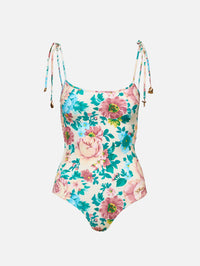One Piece Bathing Suit,CHLOÉ,SEEDPEARL BEIGE,Image 1